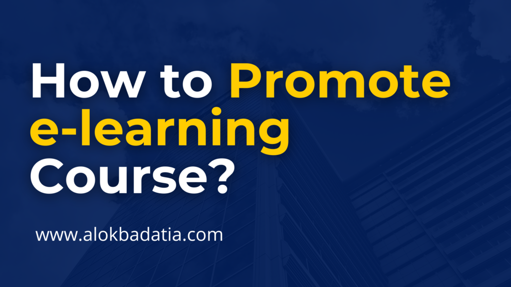 know How to promote e-learning course
