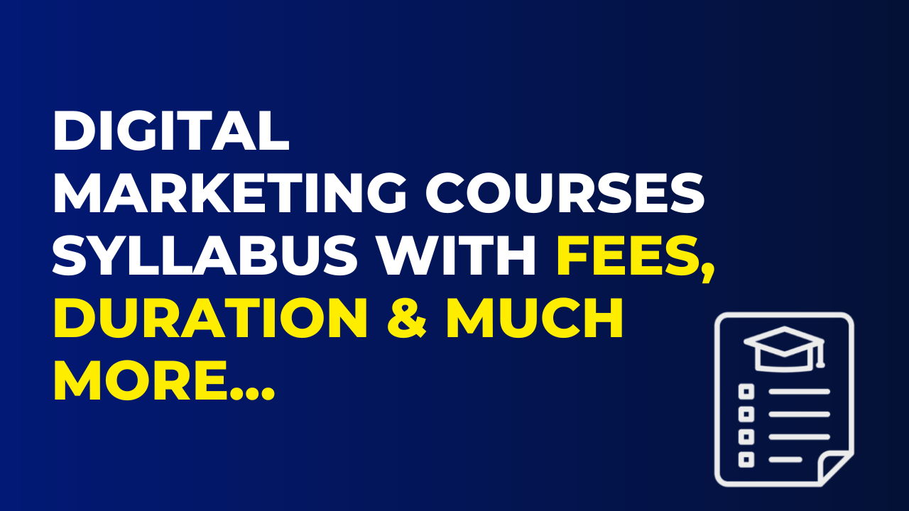 Digital Marketing Course Syllabus